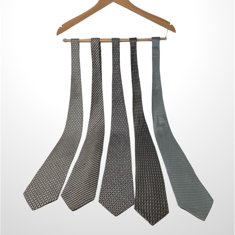 100% Silk Neck Ties (Set of 5)